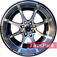 HCW JT083 8.5x15 4x100/114.3 ET30 DIA73.1 Black